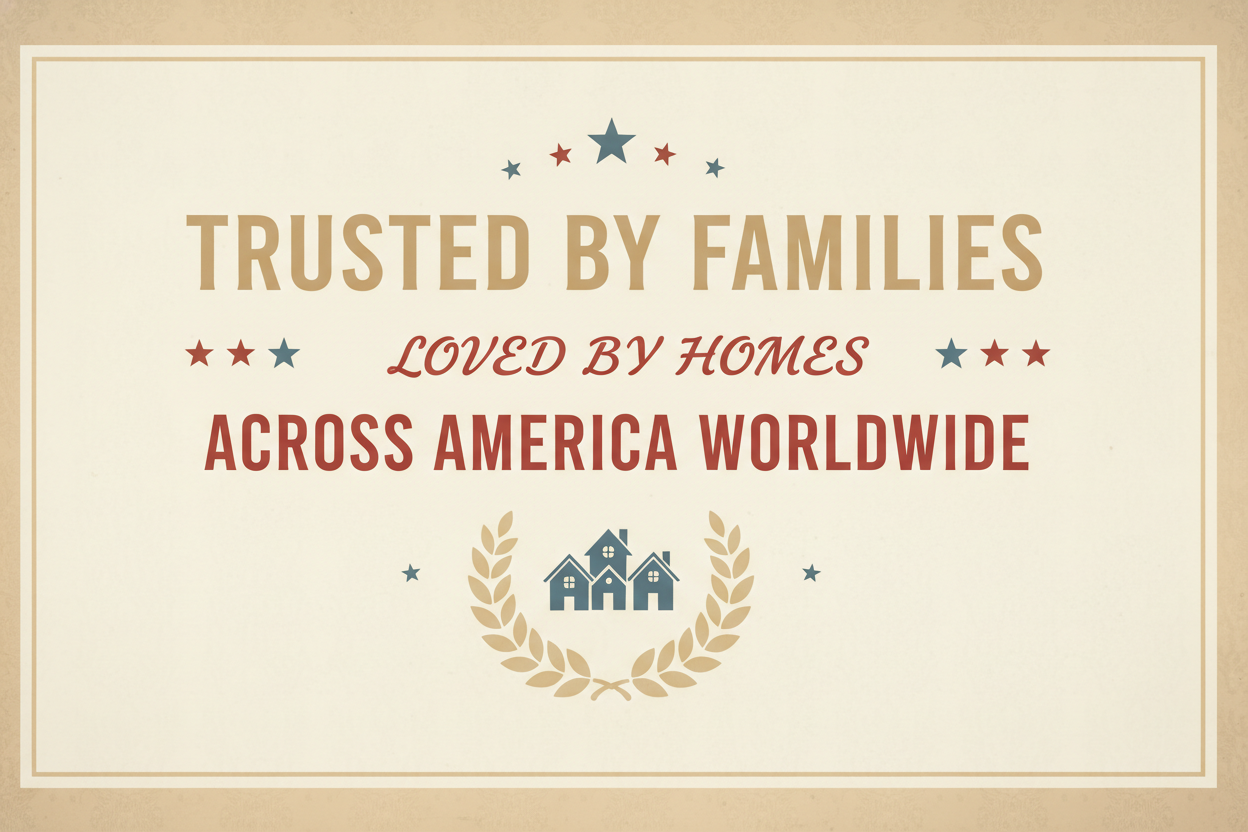 Trusted by Families. Loved by Homes Across America Worldwide