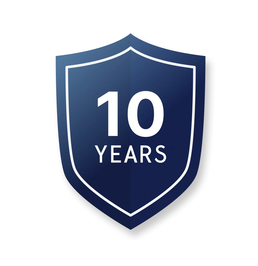 10 Year Warranty